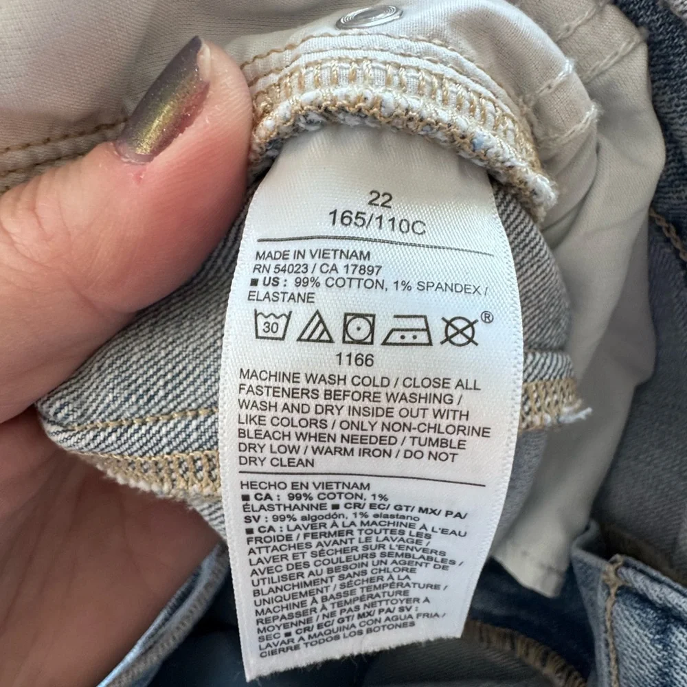 NWT Old Navy Light High Rise Barrel Jeans Size 22 - Picture 5 of 5